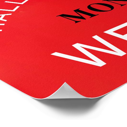 Devil's ballon, Halloween Welcome Poster (Hoek)