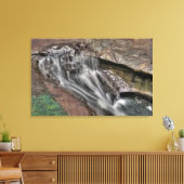 Devil's Bathtub, Hocking Hills, Ohio Canvas Afdruk (Insitu (Woonkamer))