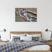 Devil's Bathtub, Hocking Hills, Ohio Canvas Afdruk (Insitu (Slaapkamer))