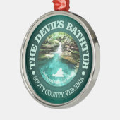 Devils Bathtub (Va) Metalen Ornament (Links)