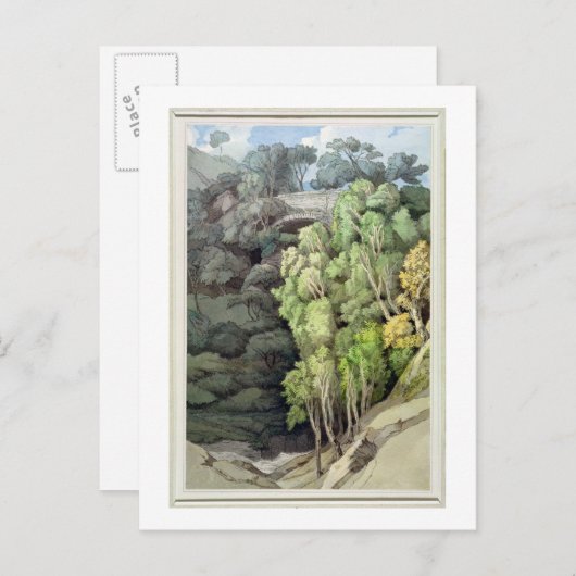 Devil's Bridge, 1810 (m/v c met pen en inkt boven  Briefkaart (Voorkant / Achterkant)