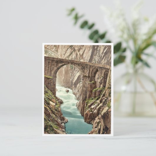 Devil's Bridge, Andermatt,  Pho Zwitserland Briefkaart (Staand voorkant)