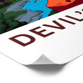 Devil's Bridge Duitsland Reisprint Poster (Hoek)