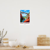 Devil's Bridge Duitsland Reisprint Poster (Keuken)