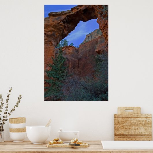 Devil's Bridge in Sedona, AZ 3445 Poster (Keuken)
