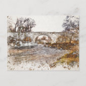 Devils Bridge Kirkby Lonsdale Kunstprint Briefkaart (Voorkant)