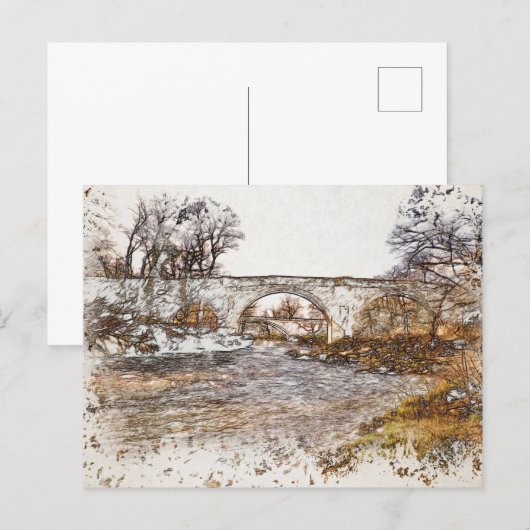 Devils Bridge Kirkby Lonsdale Kunstprint Briefkaart (Voorkant / Achterkant)