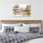 Devils Bridge Kirkby Lonsdale Kunstprint Canvas Afdruk (Insitu (Slaapkamer))