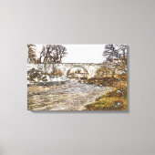 Devils Bridge Kirkby Lonsdale Kunstprint Canvas Afdruk (Voorkant)