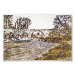 Devils Bridge Kirkby Lonsdale Kunstprint Foto Afdruk