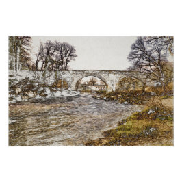 Devil's Bridge Kirkby Lonsdale Kunstprint Perfect Poster