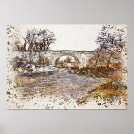 Devils Bridge Kirkby Lonsdale Kunstprint Poster