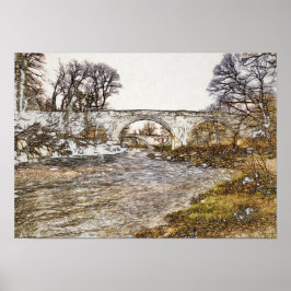 Devils Bridge Kirkby Lonsdale Kunstprint Poster