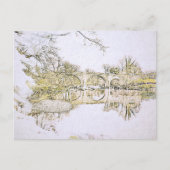 Devil's Bridge Kirkby Lonsdale Pencil Sketch Briefkaart (Voorkant)