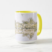 Devil's Bridge Kirkby Lonsdale Pencil Sketch Mok (Voorkant rechts)