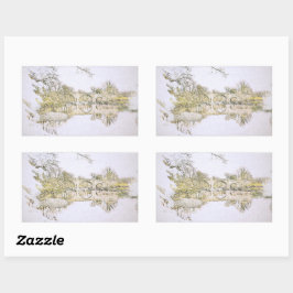 Devil's Bridge Kirkby Lonsdale Pencil Sketch Rechthoekige Sticker