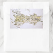 Devil's Bridge Kirkby Lonsdale Pencil Sketch Rechthoekige Sticker (Tas)