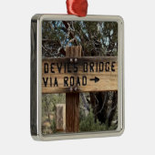 Devils Bridge Sedona Arizona Metalen Ornament (Rechts)