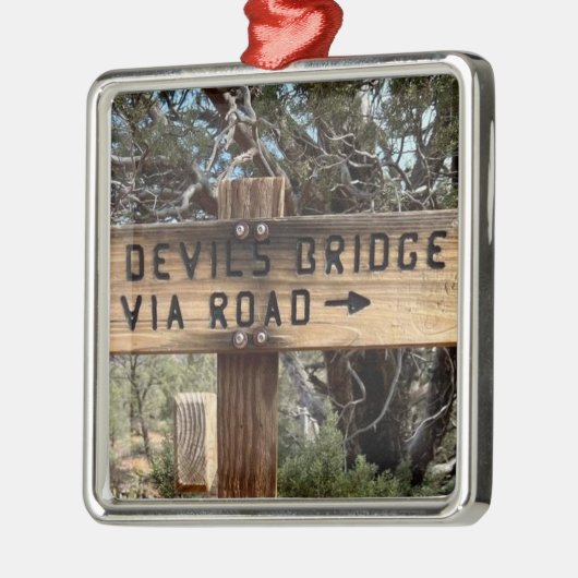 Devils Bridge Sedona Arizona Metalen Ornament (Links)
