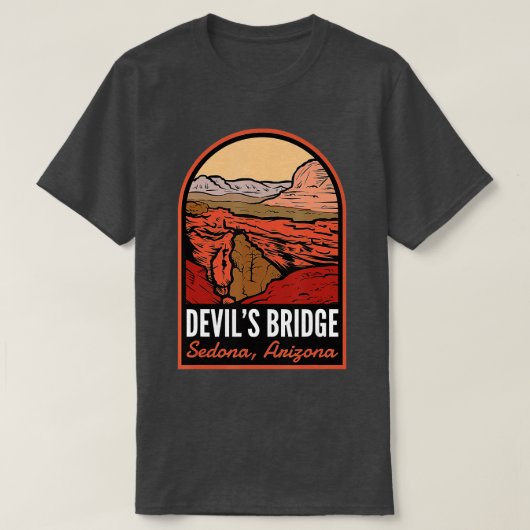 Devils Bridge Sedona Arizona T-shirt (Design voorkant)