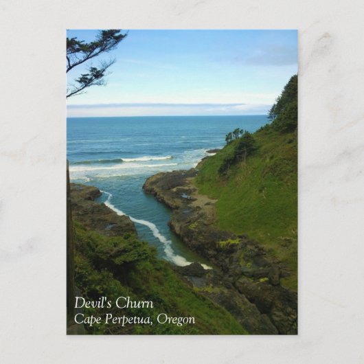 Devil's Churn, Cape Perpetua, OF Briefkaart (Voorkant)