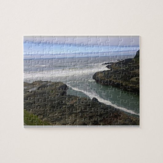 Devil's Churn, Cape Perpetua, OF Legpuzzel (Horizontaal)