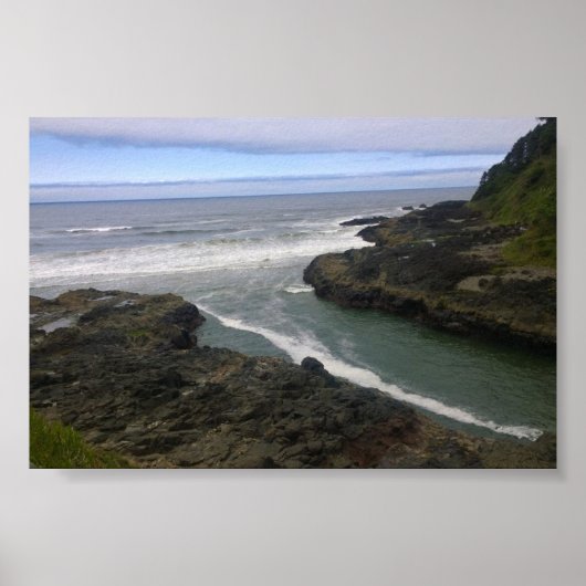 Devil's Churn, Cape Perpetua, OF Poster (Voorkant)