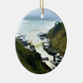 Devil's Churn, Cape Perpetua, Oregon Coast Keramisch Ornament (Rechts)