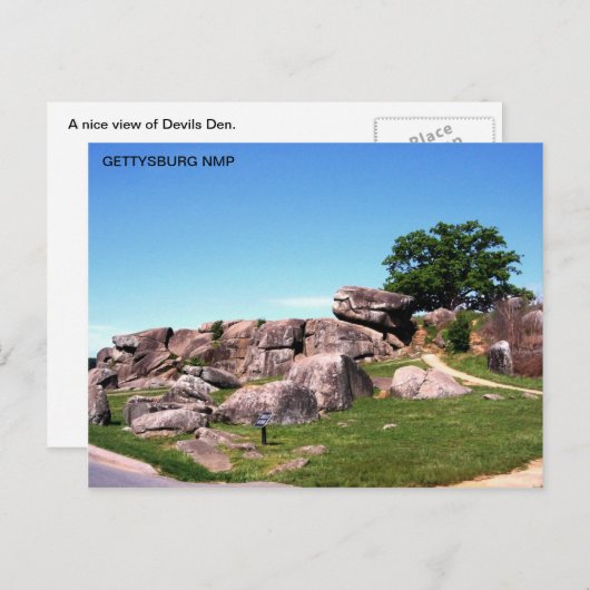 DEVILS DEN BRIEFKAART (Voorkant / Achterkant)