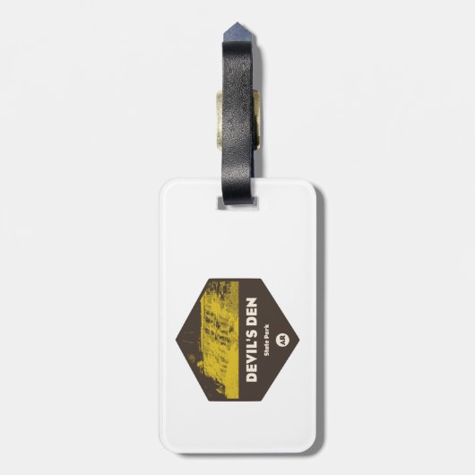 Devil's Den State Park Arkansas Bagagelabel (Achterkant verticaal)