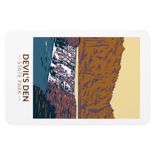 Devils Den State Park Arkansas  Magneet (Horizontaal)