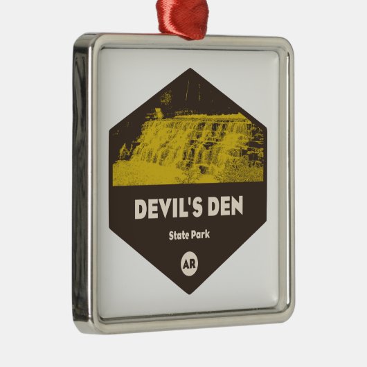 Devil's Den State Park Arkansas Metalen Ornament (Rechts)