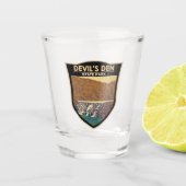Devils Den State Park Arkansas Shot Glas (Voorkant)