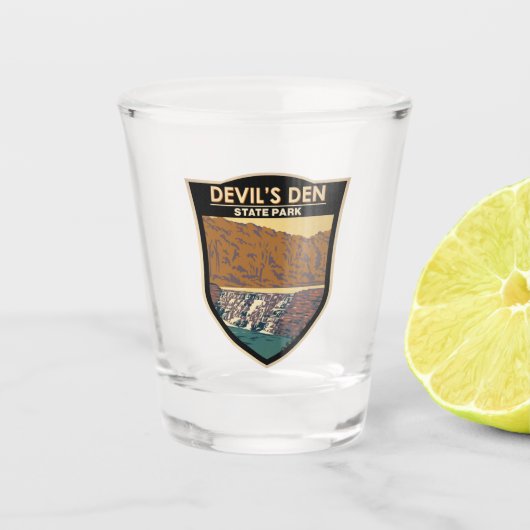 Devils Den State Park Arkansas Shot Glas (Voorkant)