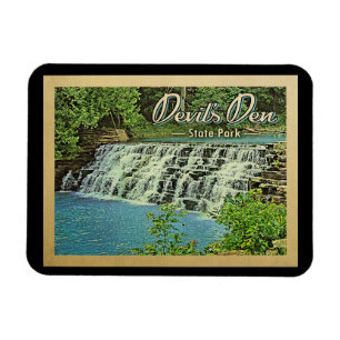 Devil's Den State Park Vintage Travel Magneet