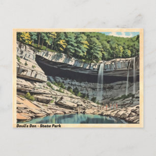 Devil's Den State Park  Waterval Briefkaart