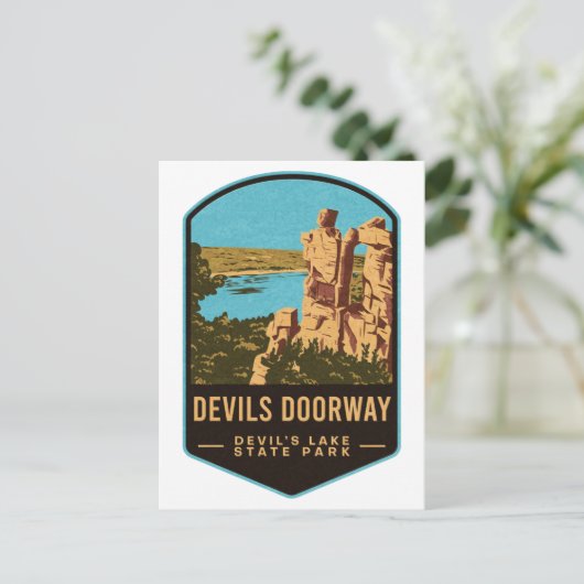 Devils Doorway Devil's Lake State Park Briefkaart (Staand voorkant)