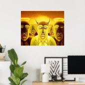 Devils en Angels Poster (Thuiskantoor)
