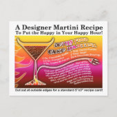Devil's Food Cake Martini Recept Kaart Briefkaart (Voorkant)