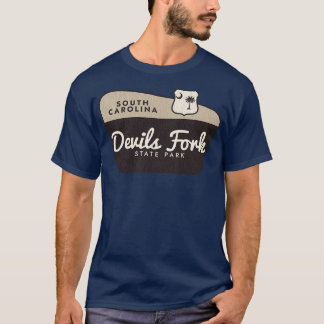 Devils Fork State Park South Olina Welkomstbord T-shirt