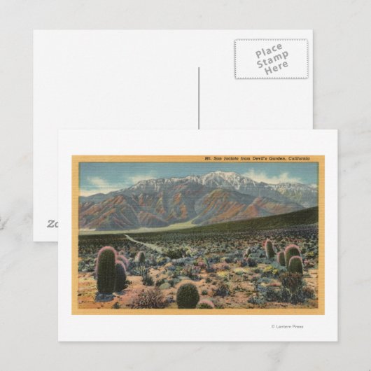 Devil's Garden Uitzicht van Mt. San Jacinto # 1 Briefkaart (Voorkant / Achterkant)
