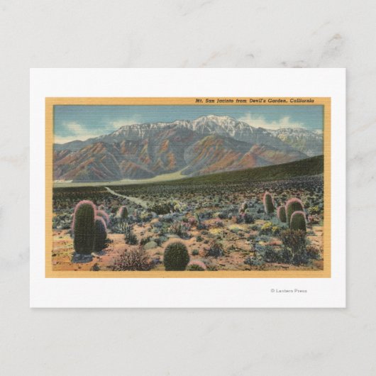 Devil's Garden Uitzicht van Mt. San Jacinto # 1 Briefkaart (Voorkant)