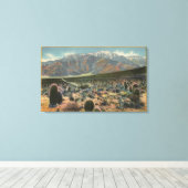 Devil's Garden Uitzicht van Mt. San Jacinto # 1 Canvas Afdruk (Insitu (Houten vloer))