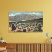 Devil's Garden Uitzicht van Mt. San Jacinto # 1 Canvas Afdruk (Insitu (Woonkamer))