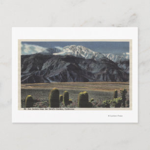 Devil's Garden Uitzicht van Mt. San Jacinto # 2 Briefkaart