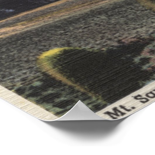 Devil's Garden Uitzicht van Mt. San Jacinto # 2 Poster (Hoek)