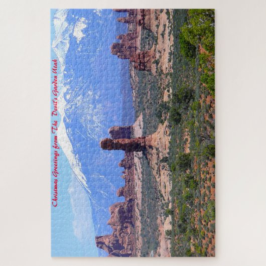 Devil's Garden Utah. kerstcadeautjes Legpuzzel (Verticaal)