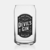 Devil's Gin Halloween Party  Blikvorm Glas (Voorkant)