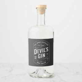 Devil's Gin Label Sticker