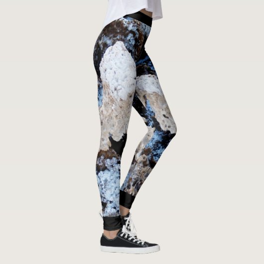 Devils Golf Course Abstract, persoonlijke naam Leggings (Rechts)